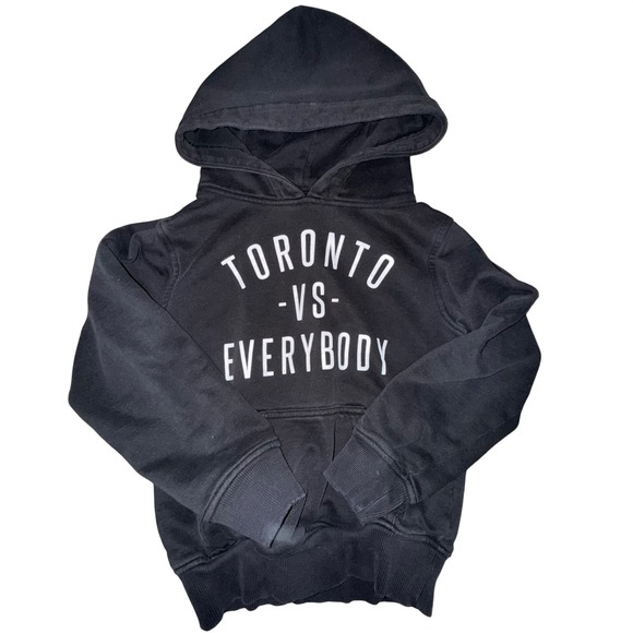 P/C Other - Kids Black Toronto Vs Everybody Hoodie Sweatshirt‎ Size XS